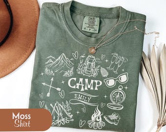 Camping Party Girls Camping Trip Shirt | Custom Family Reunion Shirt | Matching Cousin Camping Tshirt Vacation Comfort Colors Shirts