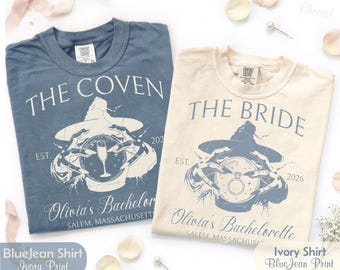Witch Bachelorette Party Comfort Colors Shirts | Gothic Bride & Coven T-shirts