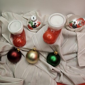 Santa Boot Candle Holders