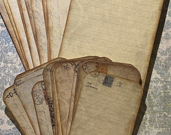 Ephemera Bundle, vintage inspired, printed on creamy 64lb cardstock, 30 pieces.