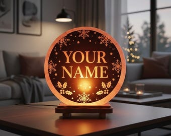 3D Custom Himalayan Salt Lamp: Handcrafted Pink Rock Salt Decor