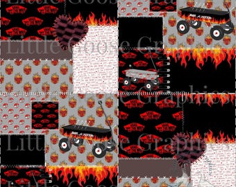 The RAD flyer Patchwork For Boys Valentine's Seamless File [Digital Download/Instant Download/JPG]