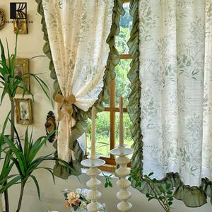 Window and Door curtains,Custom Cafe Curtain Made to Order,Handmade Linen Cafe Curtains in Custom Sizes,Mothers Day Gift for Her,Home Decor