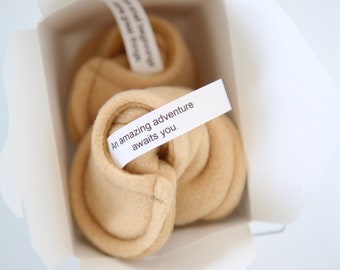 Fortune Cookie Booties - Soft Soled Shoes ® - Personalized Baby Booties