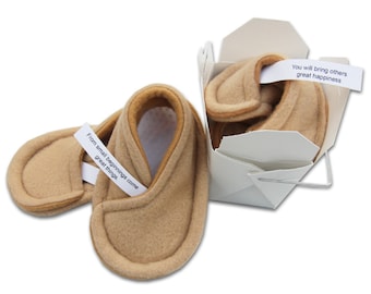 Fortune Cookie Baby Booties – Personalized Keepsake Gift