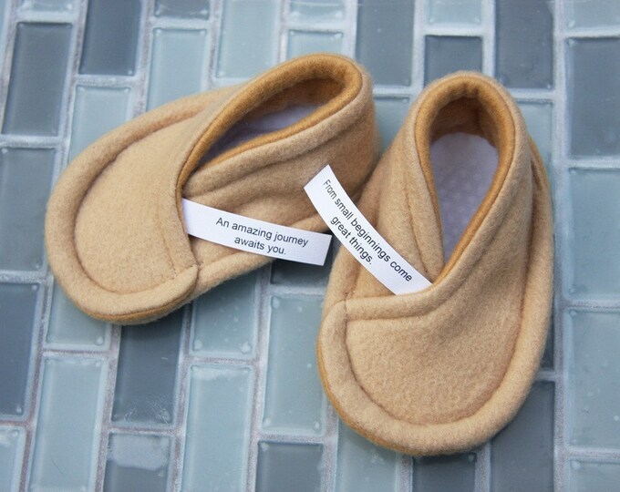 Fortune Cookie Baby Booties You Personalize Fortunes - Etsy