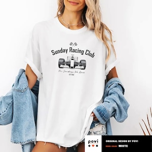 F1 Shirt, Comfort Colors Racing Tee, Unisex Formula 1 Shirt, Sunday Racing Club Tee, Motorsport Graphic Tee, F1 Fan Gift, Race Day Outfit