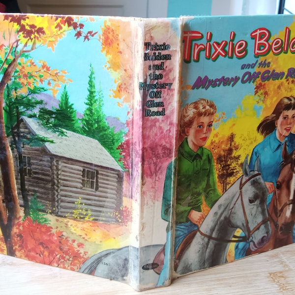 Trixie Belden and the Mystery Off Glen Road 1956 Whitman Publishing by Julie Campbell with illus by Mary Stevens. As-is.