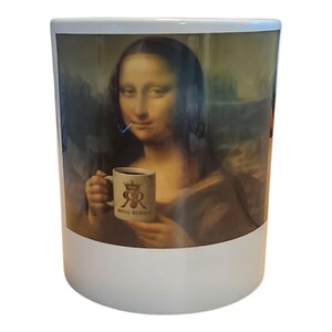 Taza de Mona Lisa met vertoningsfout