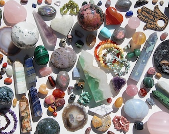 Curated Crystal Mystery Box: Gemstone Treasures, Collector's Surprise