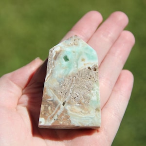 SALE - Hemimorphite Crystal Tower, Unique Blue Crystal for Emotional Healing, Enhances Intuition & Communication, Gift for Crystal Lovers