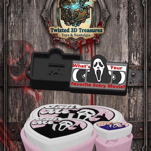 3 Pack-Clickers Ghostface Themed (Digital Files Only)