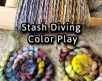 Learn to Spin Yarn Online Workshop: Stash Diving Color Play