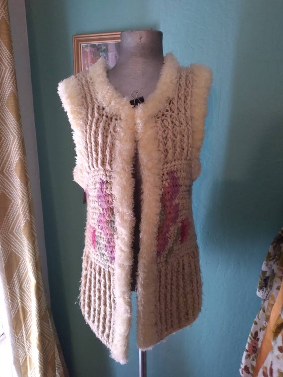 Medium Vintage Answers 1970's bubble knit vest