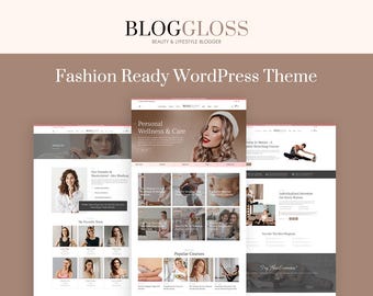 Fashion WordPress Template | Lifestyle Blog Themes WP for Blogger & Coach - BlogGloss