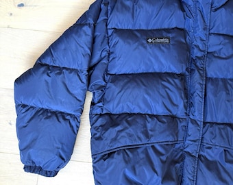 Vintage 1990s Columbia Sportswear Reversible Puffer Jacket / 80s