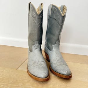 ACME Two-Tone Gray and Cream Leather Western Cowboy Boots il_340x270.7111982425_m6fn.jpg main image 2