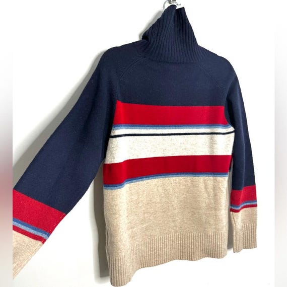 Pendleton Camp Striped 85% Lamb's Wool Turtleneck… - image 3
