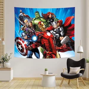 Avengers Tapestry, Avengers Superhero, Avengers Poster, Avengers Movie Poster, Avengers Wall Art, Avengers Wall Decor, Avengers Artwork