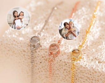 Personalized Photo Bracelet, Memorial Picture Projection Bracelet, Handmade Jewelry for Women, Bestfriend Gifts, Image Gifts for Her