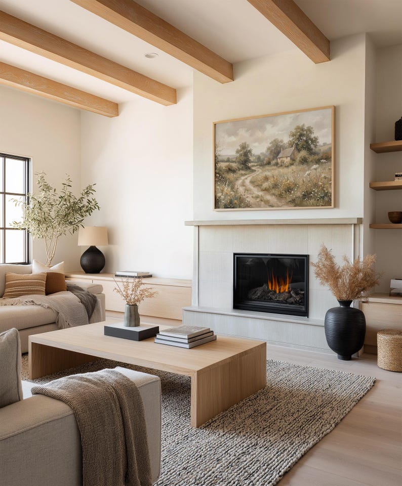 Vintage Wildflower Cottagecore Wall Art, French Country Farmhouse Decor ...