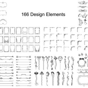 Éléments de design, éléments décoratifs vectoriels.
