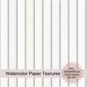 Watercolor paper textures, texture background, white scrapbooking paper, papers texture, scrapbook, digital download.