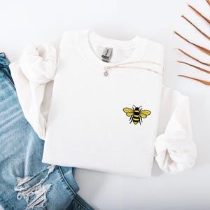 Save the Bees-sweater met zakbijontwerp, gezellig imkercadeau voor bijenliefhebbers, insectensweater, natuurliefhebberzweet, cadeau bijenhouder