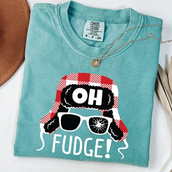 Comfort Colors® Oh Fudge Shirt, Funny Xmas Shirt, Holiday Shirt