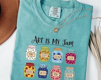 Comfort Colors® shirt kunstleraar, cadeau kunstleraar, shirt stoomdocent, team specials, leraar speciaal gebied, cadeau kunsttherapeut, kunstliefhebber