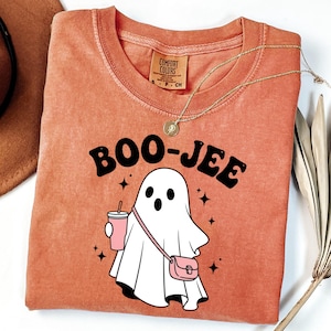 Comfort Colors® Cute Boo Jee Shirt, Halloween Ghost Shirt, Boo Shirt, Spooky Ghost Shirt, Spooky Season Ghost Shirt, Spooky Vibes Shirt