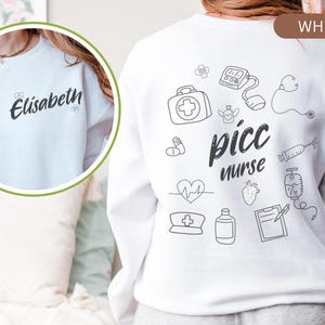 Personalized PICC Nurse Shirt, IV Nurse Sweatshirt, Vascular Access, Vat IV Team, Nursing Gift, Custom Name Shirt, Picc Squad, iv Therapy