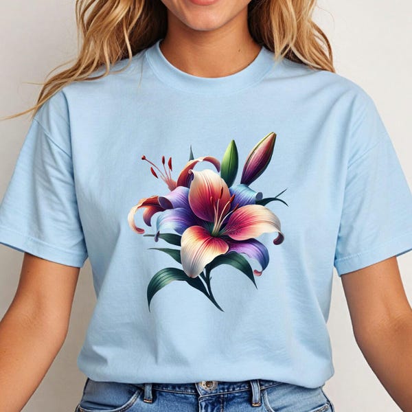 Flower T Shirt - Etsy