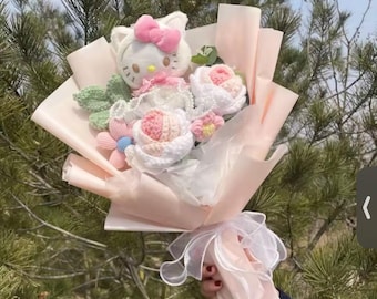 Crochet Flowers Bouquet Gift for Her