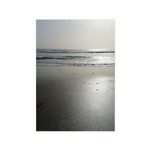 Cartel del paisaje, Océano Atlántico del amanecer, Arte de la pared del amanecer del océano, Impresión de decoración costera, Imagen del paisaje marino, Fotografía náutica, Playa
