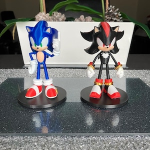 BOTH Sonic and Shadow 3D printed Figurine
