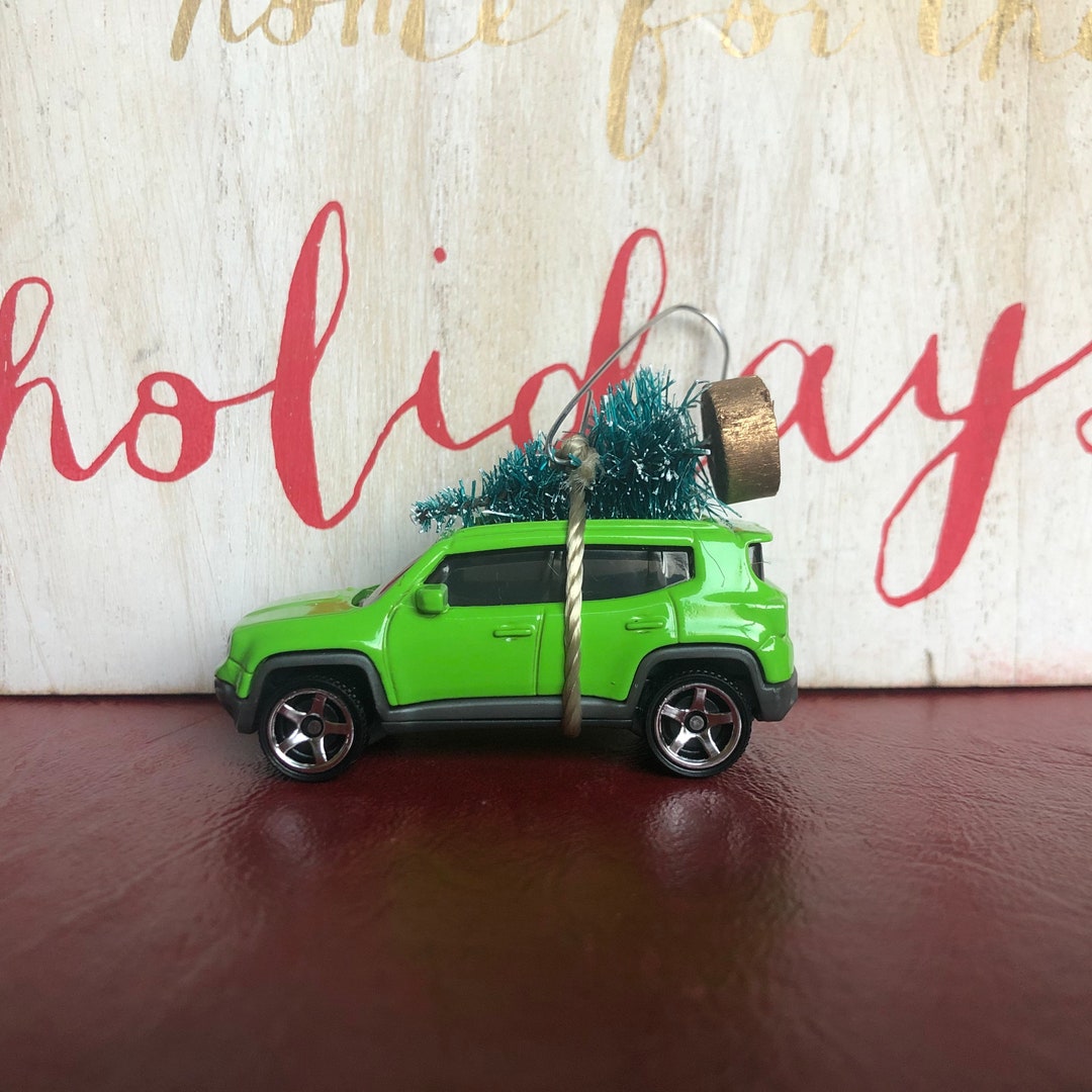 Jeep Renegade Carrying Christmas Tree Ornament Etsy