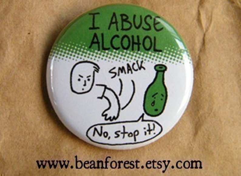 I abuse alcohol refrigerator fridge 1.25 Etsy