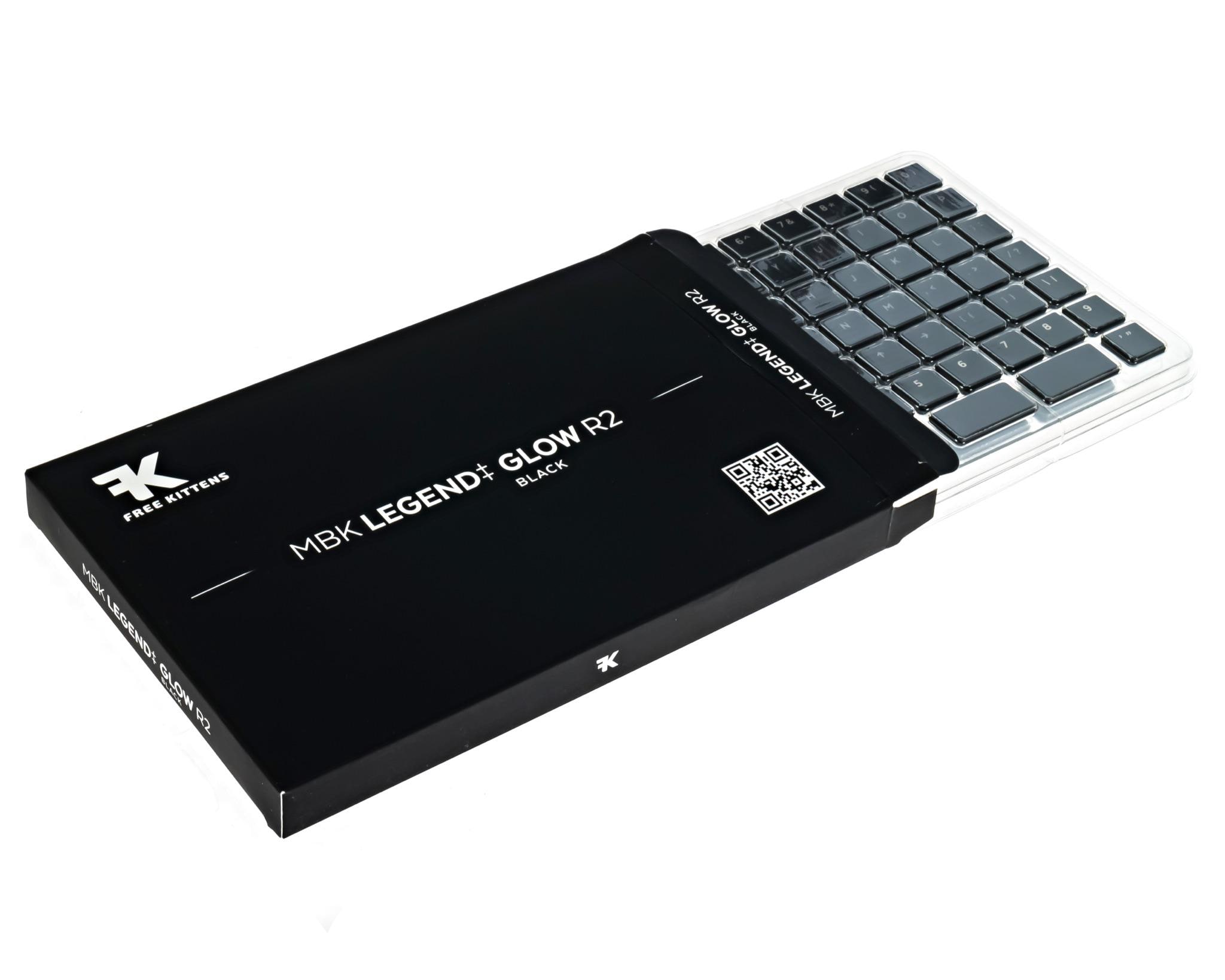 MBK Legend‡ Glow R2 black Buy MBK Legend‡ Glow R2 Black Keycap Set with Keycap Puller