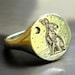 Bunny Rabbit Wax Seal Signet Ring - Etsy