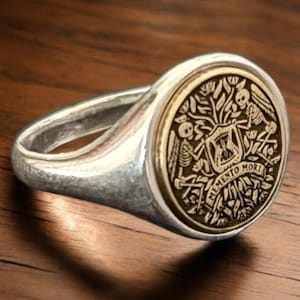Memento Mori Ring, Memento Vivere Signet Ring Men, Stoicism Pinky Ring Women, Skeleton Skull Ring, Memember Memento Mori Jewelry Gift Him