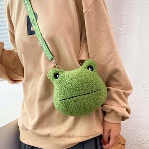 Mini Cartoon Frog Graphic Novelty Bag School Bag For Graduate