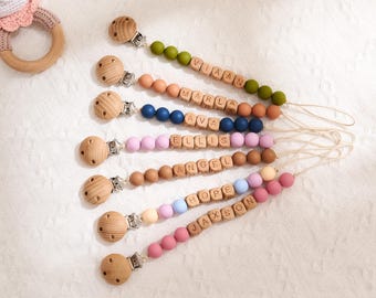 Personalized Pacifier Clip,Custom Soother Clip,Baby Shower Gift,Handmade Baby Pacifier Holder,Newborn Gift,Custom Dummy Clip,Baby Binky Clip