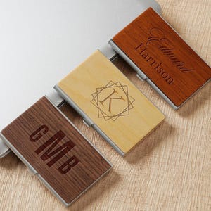 Cadeau voor papa, hoesje voor visitekaartjes, houder voor visitekaartjes, cadeau collega&#39;s, relatiegeschenk, hoesje voor visitekaartjes, cadeau-idee