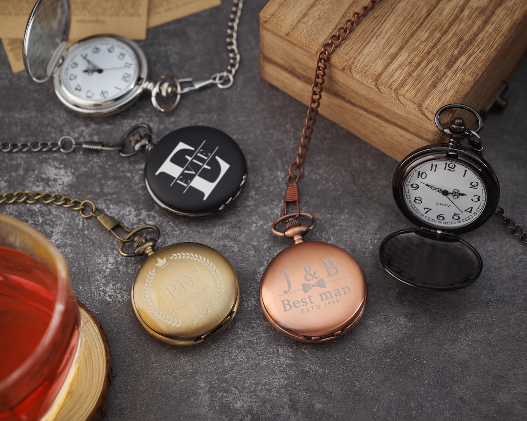 Personalized Pocket Watch With Name,custom Engraved Pocket Watch Gift