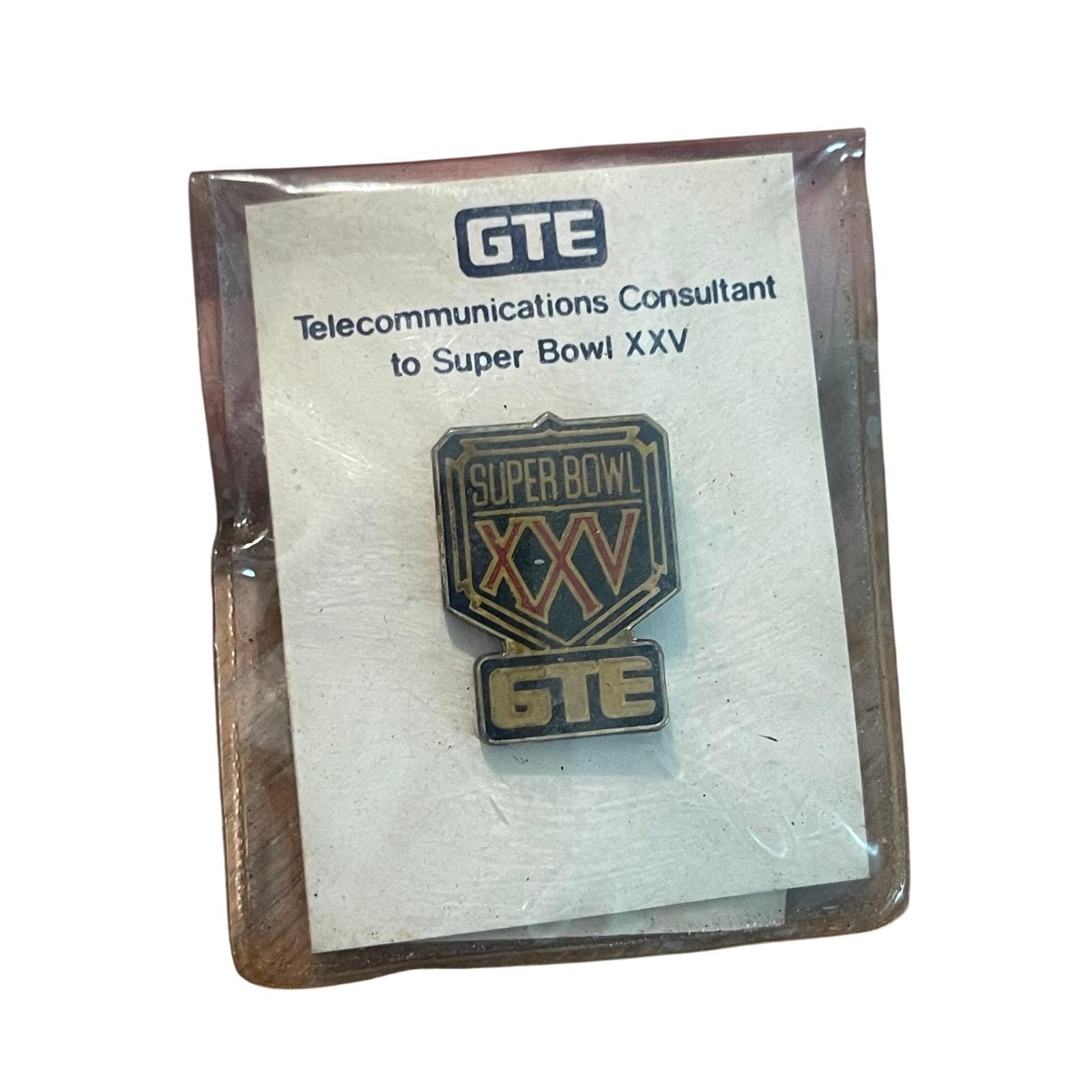 TEG ピンボール 00074 - GTE Super Bowl XXV Pin Vintage Football Memorabilia