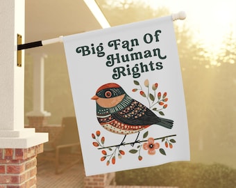 Human Rights Yard Flag, Social Justice Flag, Democratic Garden Flag