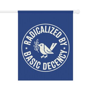 Radikalisiert durch Basic Decency Flagge, Demokratische Yard Flagge, Flagge für soziale Gerechtigkeit Bild 5