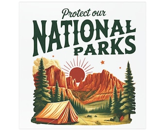 Protect Our National Parks Car Magnet, Gift for National Park Lover