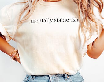 Funny Mental Health Shirt Comfort Colors®, Anxiety Humor Tee, Therapy Is Cool T-Shirt, Self Care, Introvert Funny Shirt, Mental Health Gift